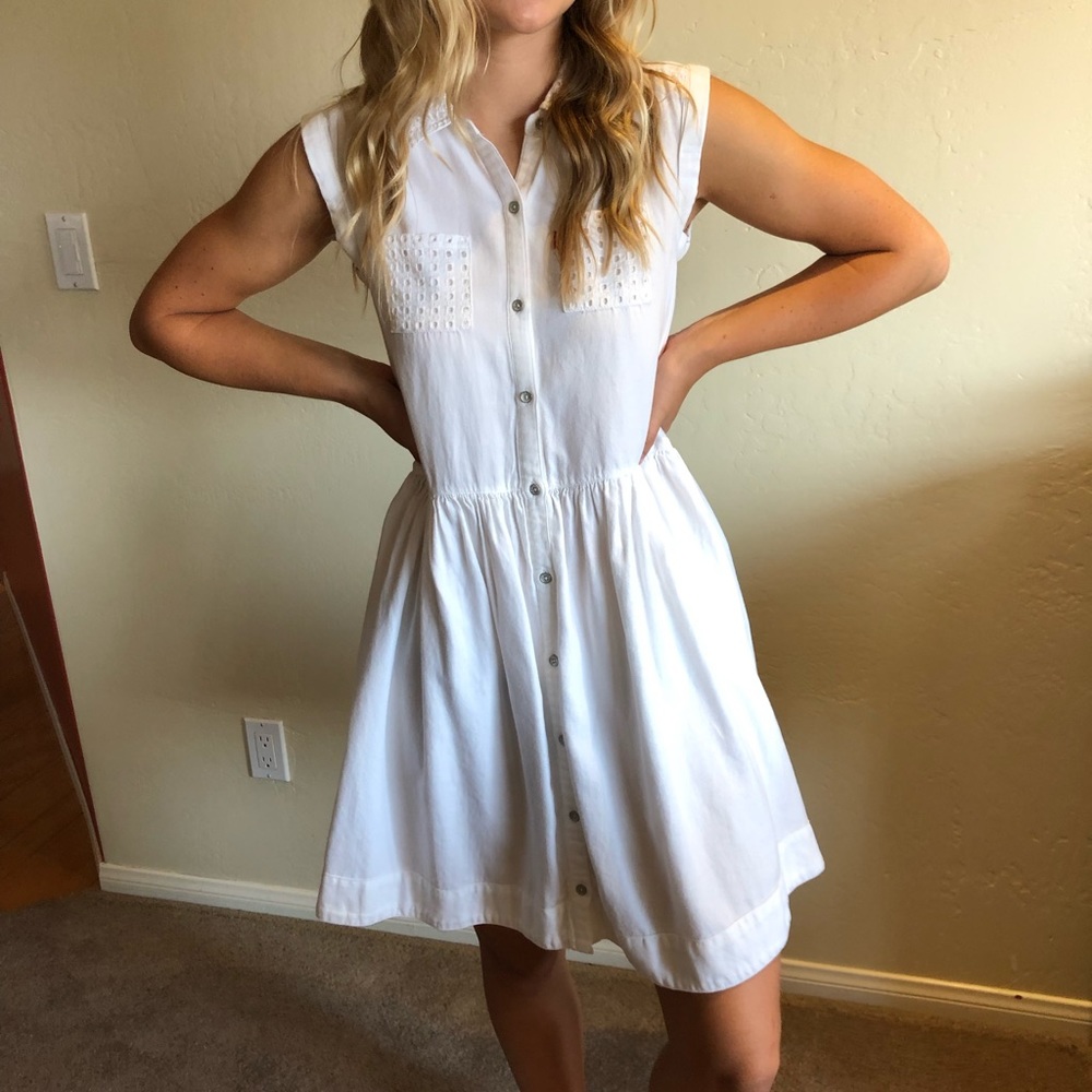 Levi’s kids XL White Button Down Dress